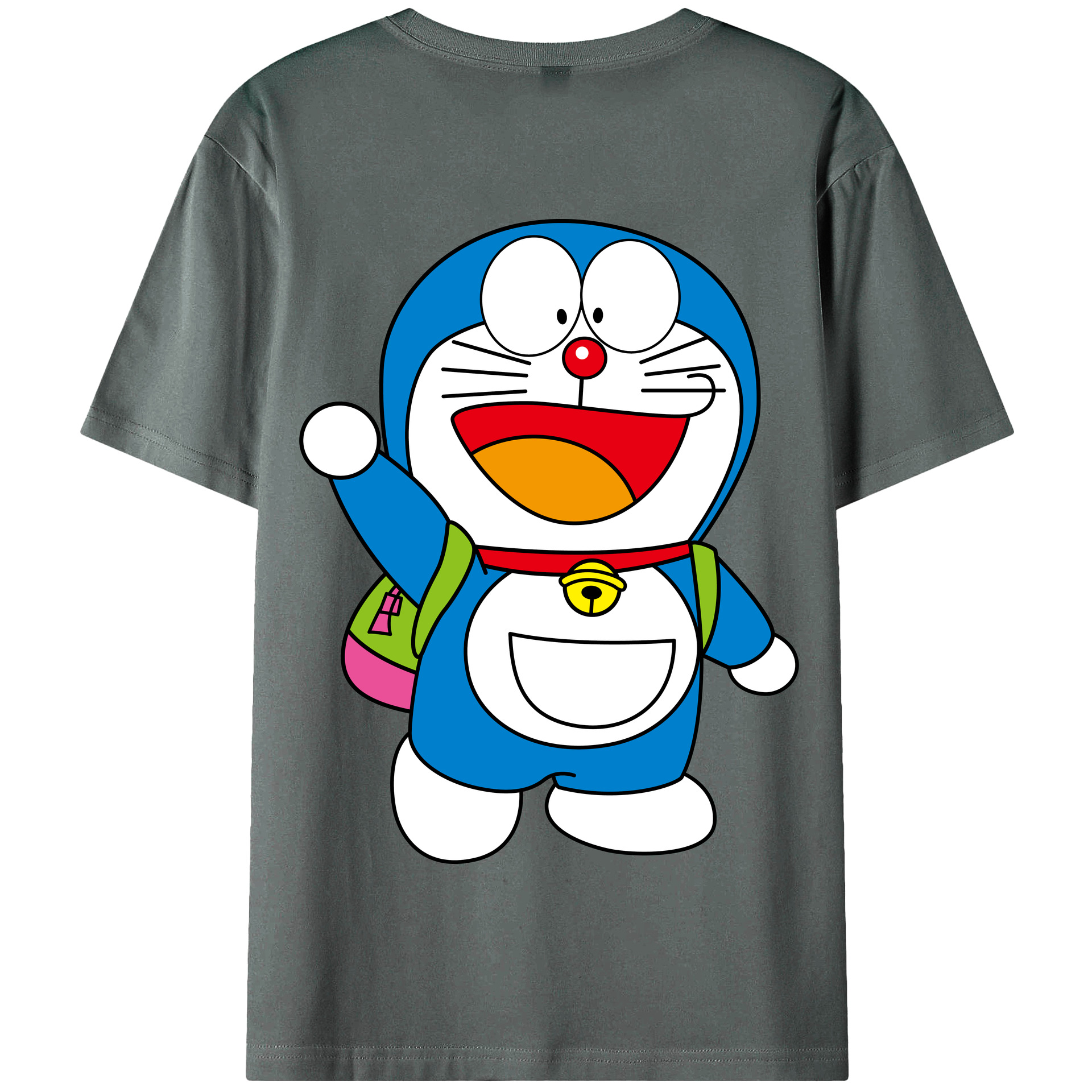 （画像用） ドラえもん Doraemon 綿100％半袖Tシャツ（背面プリント）
